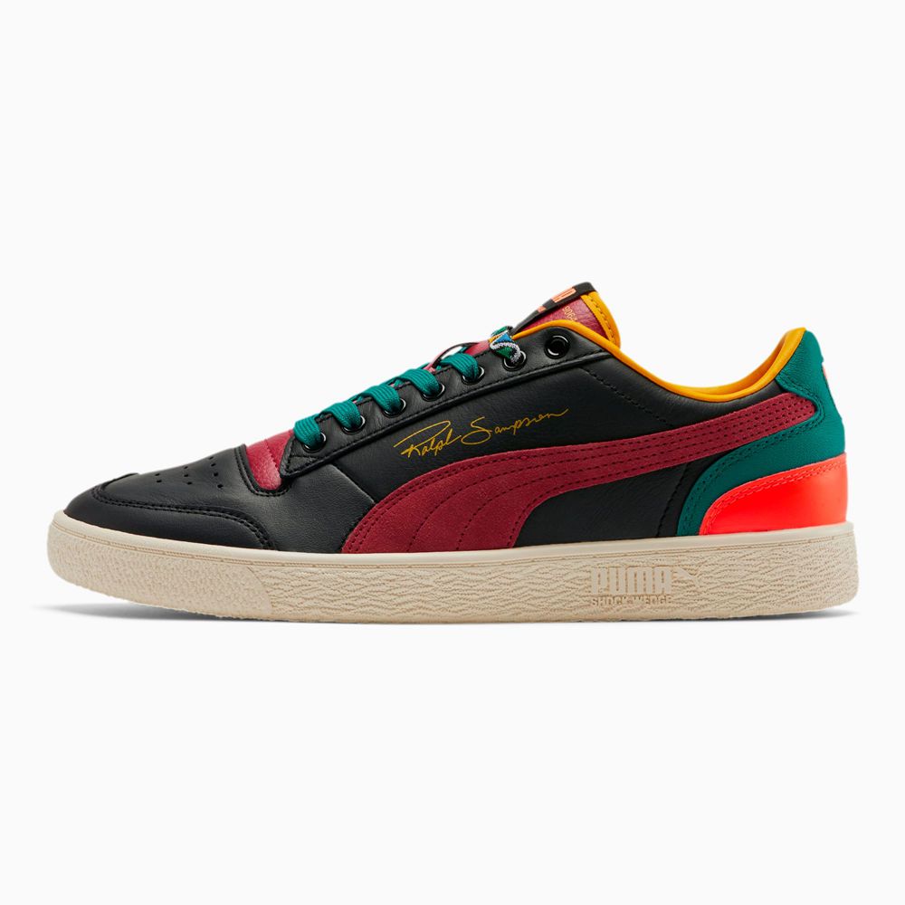 Puma Ralph Sampson Lo BHM Férfi Kosárlabda Cipő - Fekete/Türkiz Zöld ( Hungary - EWJQC5809 )